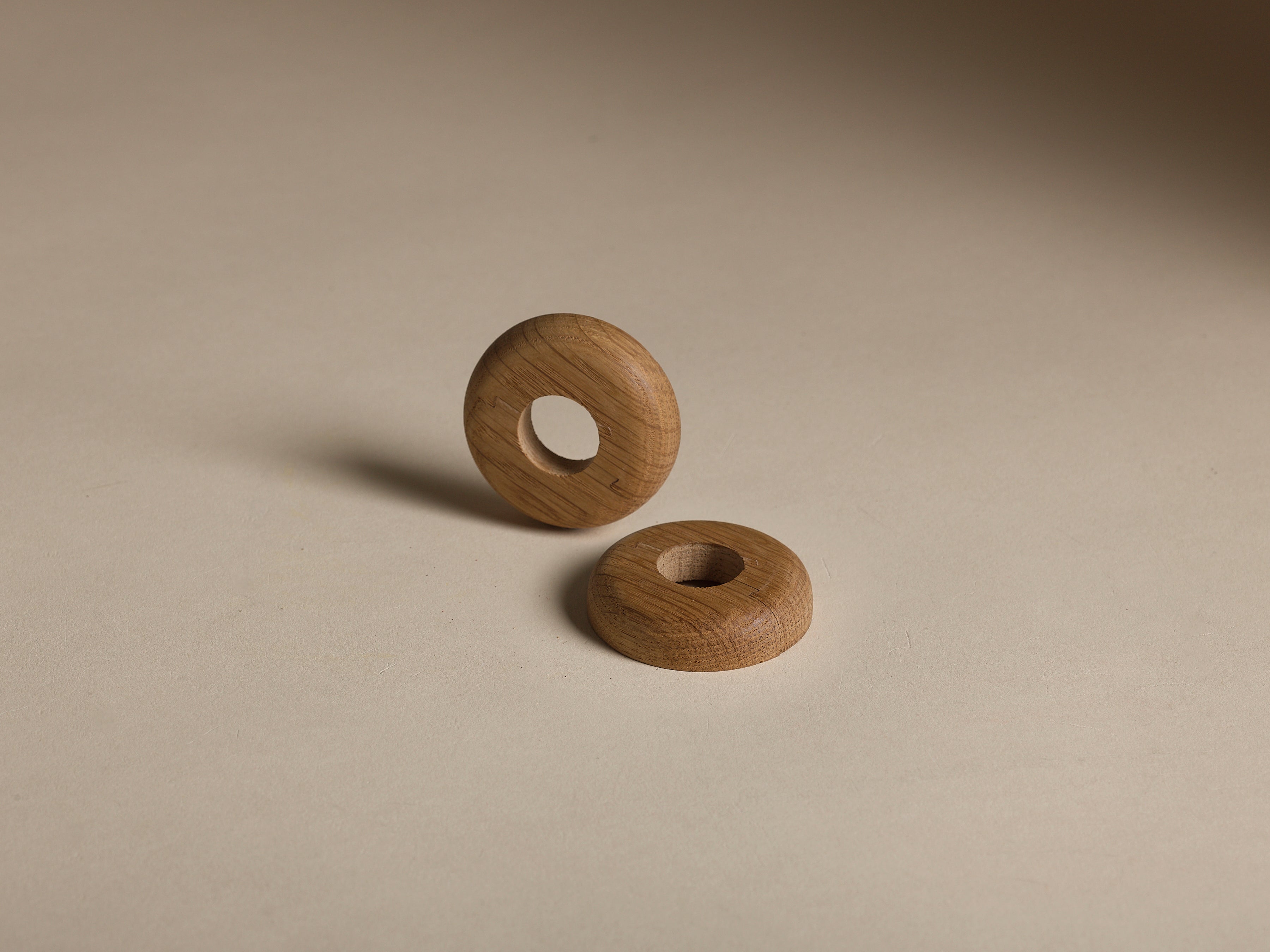 Oak Pipe Covers (Set of 2)